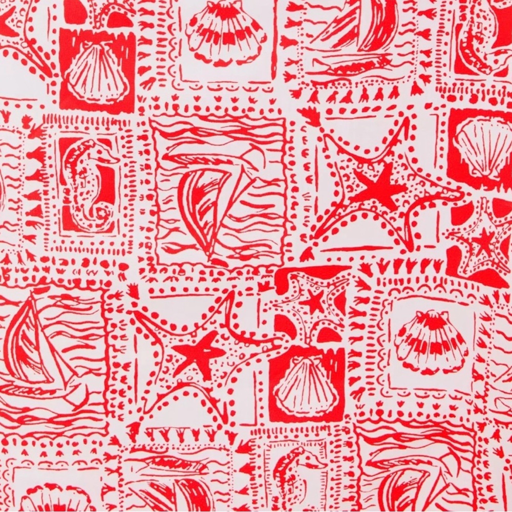 Lilly Pulitzer Red and White Nautical Print Skort - Picture 3 of 7